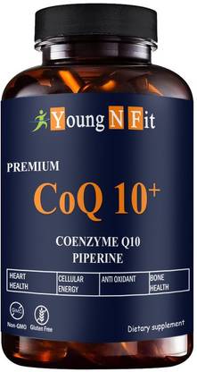 Young N Fit Nutrition 120mg Coenzyme Q10 Capsules with Piperine Supplement for Heart Health (YNF57)Ultra