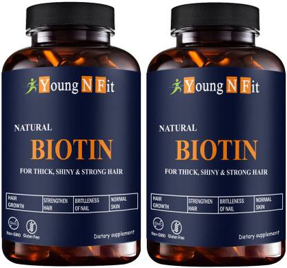 Young N Fit Nutrition Biotin Maximum Strength for Hair Skin & Nails-10000 mcg (YNF98)