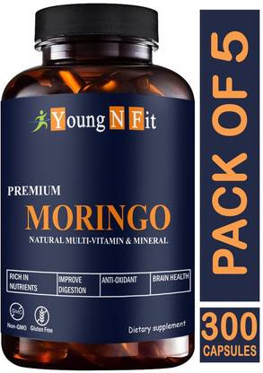 Young N Fit Moringa Capsules - Natural Moringa - Moringa Leaves Powder (YNF263)Advanced