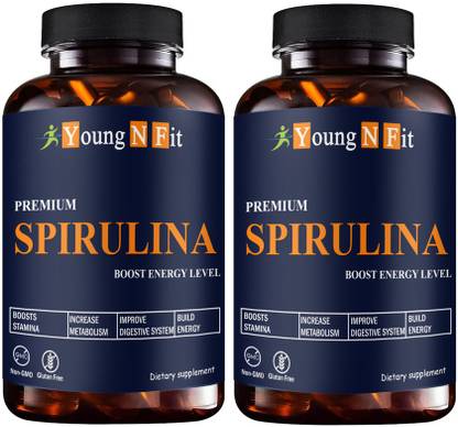 Young N Fit Spirulina Powder Capsules Advanced for Men & Women (YNF131)Advanced