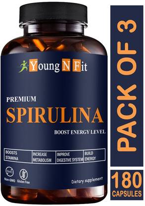 Young N Fit Spirulina Powder Capsules Pro for Men & Women (YNF177)Pro
