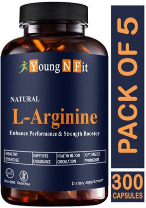 Young N Fit L-Arginine 1000mg Capsules Per Serving, l arginine supplement (YNF257)Advanced