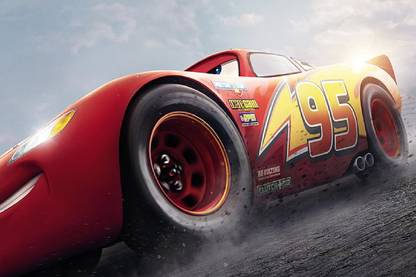Smoky Design lightning mcqueen poster cars 3 Wallpaper Poster