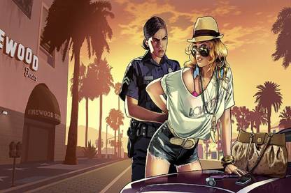 Smoky Design grand theft auto v grand theft auto video games Wallpaper Poster