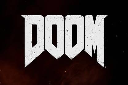 Smoky Design screen shot doom game logo video games Wallpaper Poster