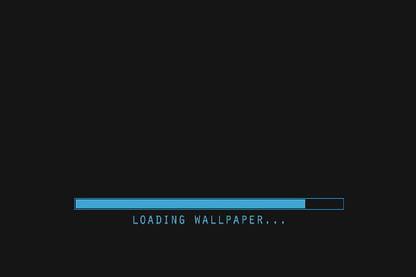 Smoky Design minimalism loading cyan simple Wallpaper Poster