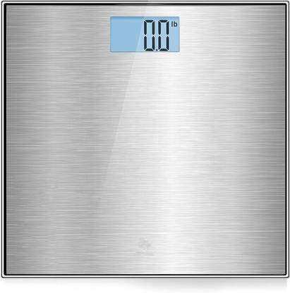 Glancing Stainless Steel Digital Body Weight Bathroom Scales with Backlit LCD Display, 400lb Capacity with High Precision Sensors for Body Weighing Weighing Scale