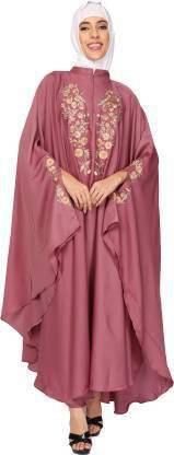 ava enterprises Crepe Abaya With Hijab