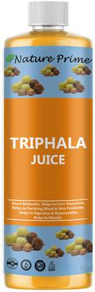 Nature Prime Triphala Juice (Amla, Harhad, Behera) With Aloe Vera. Ayurvedic Ingredients Rich, Nutrition Rich, Cold Pressed Triphala Juice For Men & Women