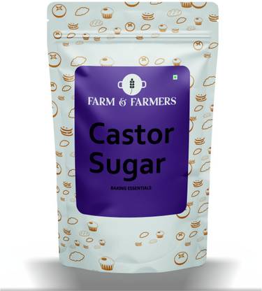 Farm & Farmers Professional Caster Sugar- Perfect for Baking, Finely Granulated Free-Flowing Sweetener Castor Sugar Powder
