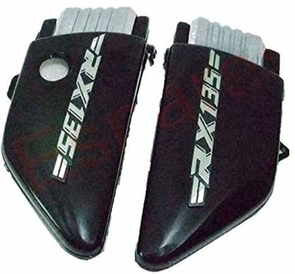 THE ONE CUSTOM Yamaha RX135 Side Panel Set Black Plastic Made for RX 135 cc Motorcycle S2u [SET OF 1) Bike Tappet Cover
