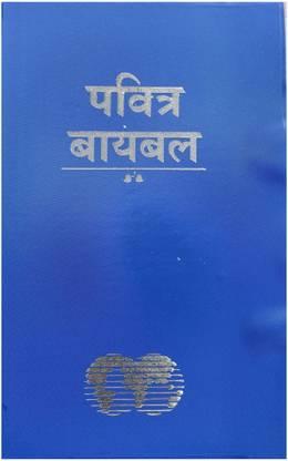 Marathi Holy Bible Easy To Read Version Revised Vinyl Bound Paperback ,Old And New Testament (ERV) , Marathi Bible -Blue