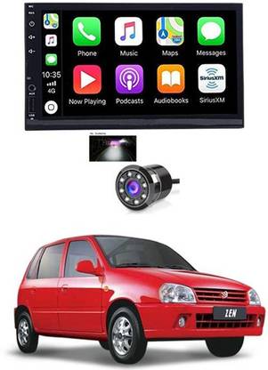 AYW 7 INCH Full Double Din Car Screen Stereo Media Player Audio Video Touch Screen Stereo Full HD with MP3/MP4/MP5/USB/FM Player/WiFi/Bluetooth & Mirror Link with Back Rear Camera For Zen Old Car Stereo