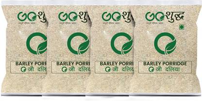 Goshudh Premium Quality Barley Porridge/Jau Daliya Pack Of 4 (500g each) Pouch