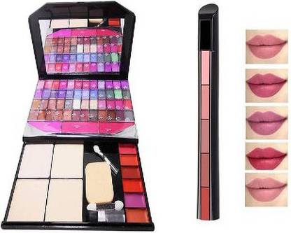 jaisium 590 PROFESSIONAL EYESHADOW + 5 IN 1 LIPSTICK ( COMBO SET)