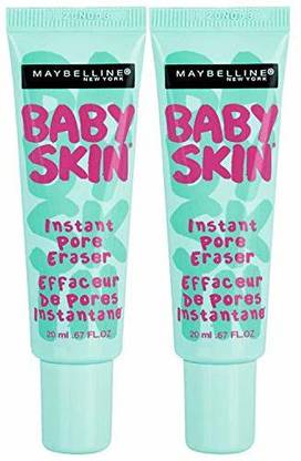 MAYBELLINE NEW YORK Baby Skin Instant Pore Eraser Primer, Clear, 0.67 Ounce (Pack of 2) Concealer