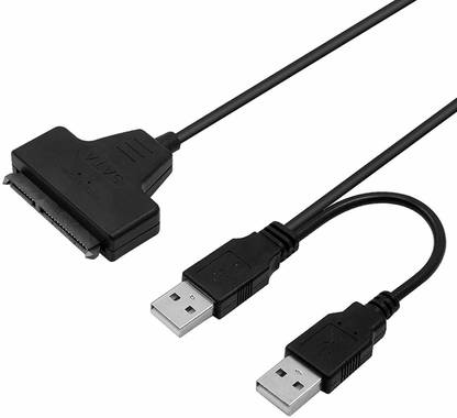 STORITE SAS Cable 0.45 m USB 2.0 to 2.5" Laptop SATA 22P Hard Drive HDD Adapter Cable Converter