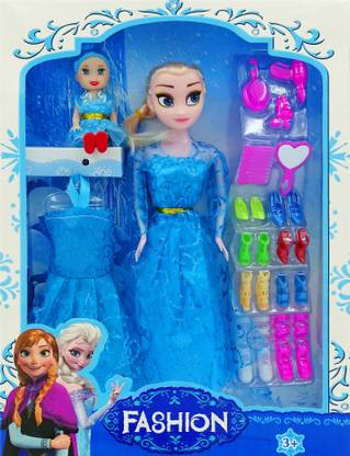 poksi sweet fashion elsa doll with shoes  (Multicolor)