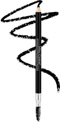 Miss Claire Waterproof Eyebrow Pencil With Mascara Brush - 01 Black (1.4g)