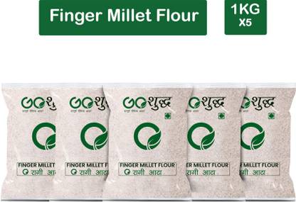 Goshudh Premium Quality Ragi Atta/Flour 500g Combo Pack Of 5