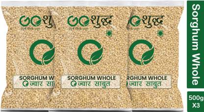 Goshudh Premium Quality Jowar Sabut (Sorghum Whole Grain)-500gm (Pack Of 3) Sorghum