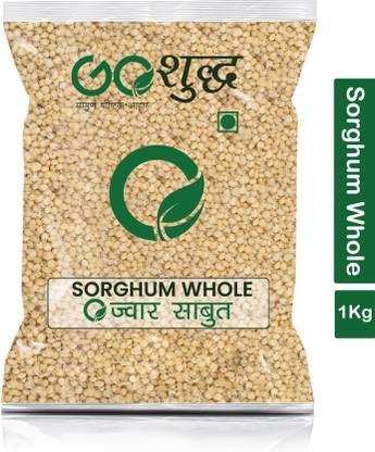 Goshudh Premium Quality Jowar Sabut (Sorghum Whole Grain)-1Kg (Pack Of 1) Sorghum
