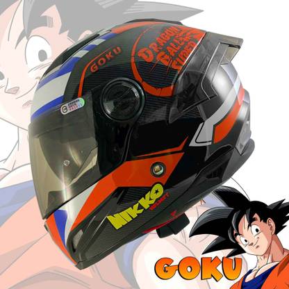 NIKKO N-802 S Dragon Ball Super GOKU ( Full Face ) Motorbike Helmet
