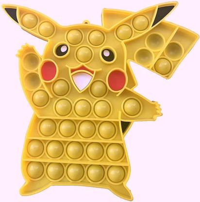 Mr Bhoot Pikachu Pop It Fidget Toy pikachu for Kids & Adult (Popit Pikachu Toys),Kids Push Pop it Bubble Fidget Toy Stress Relief,Sensory Toys for Kids with Autism| Pop It Fidget Toy Pikachu
