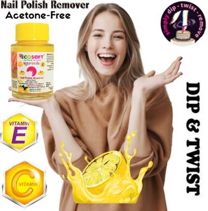 ECOSOFT LEMAN Fragrance.PACK OF 1 Vitamin E & Vitamin C and will not dry or damage your nails. It effectively