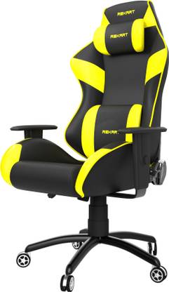REKART Ergonomic Adjustable Revolving Office, Gaming Chair (RGC+03) Black Yellow Ergonomic Adjustable Revolving Office, Gaming Chair (RGC+03) Black Yellow Gaming Chair