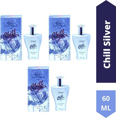 Always Chill Silver Perfume 60ML Each (Pack of 3) Eau de Parfum  -  180 ml