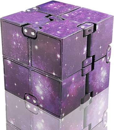 TRU TOYS Cube Fidget with Shining Galaxy Design-Simple Cube Toy-