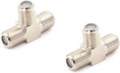 ERHIndia  TV-out Cable (Pack of 2) RG6 Cable T-Shape Jointer DTH Cable Connector T-Shape Jointer RG6 Cable Connector Socket