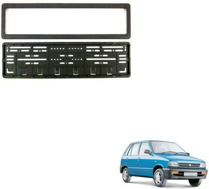 SEMAPHORE High Securiity Registration Car Number Plate Frame (Front & Rear) Compatible With Maruti 800 Car Number Plate