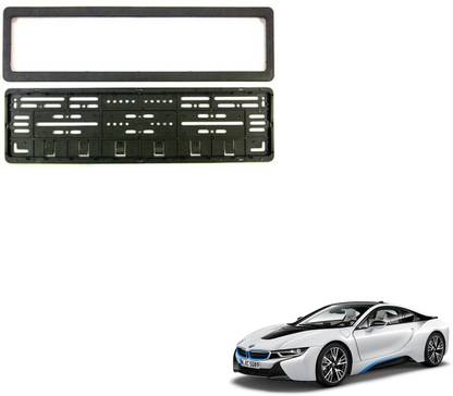 SEMAPHORE High Securiity Registration Car Number Plate Frame (Front & Rear) Compatible With BMW i8 Car Number Plate