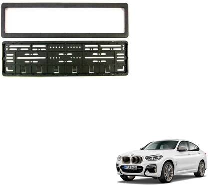 SEMAPHORE High Securiity Registration Car Number Plate Frame (Front & Rear) Compatible With BMW X4 Car Number Plate
