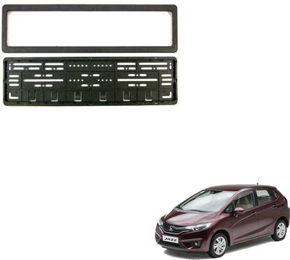 SEMAPHORE High Securiity Registration Car Number Plate Frame (Front & Rear) Compatible With Honda Jazz Car Number Plate