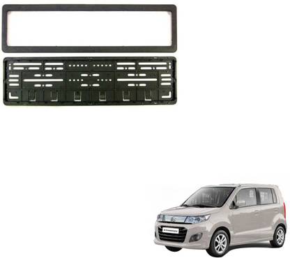 SEMAPHORE High Securiity Registration Car Number Plate Frame (Front & Rear) Compatible With Maruti WagonR Car Number Plate