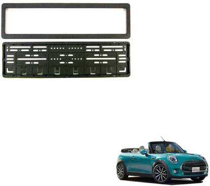 SEMAPHORE High Securiity Registration Car Number Plate Frame (Front & Rear) Compatible With Mini Cooper Car Number Plate