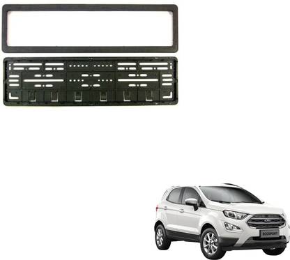 SEMAPHORE High Securiity Registration Car Number Plate Frame (Front & Rear) Compatible With Ford Ecosport Car Number Plate
