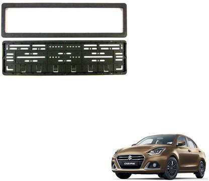 SEMAPHORE High Securiity Registration Car Number Plate Frame (Front & Rear) Compatible With Maruti Swift Dzire Car Number Plate