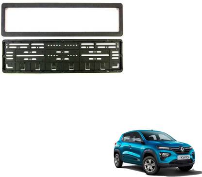 SEMAPHORE High Securiity Registration Car Number Plate Frame (Front & Rear) Compatible With Renault KWID Car Number Plate