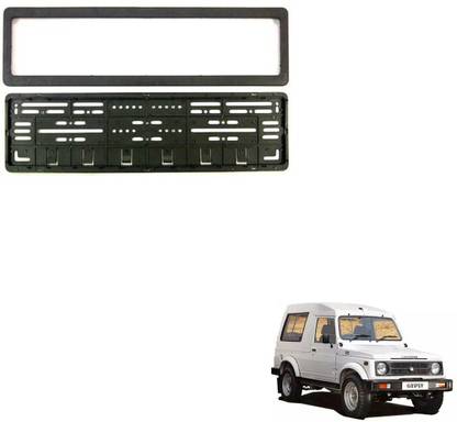 SEMAPHORE High Securiity Registration Car Number Plate Frame (Front & Rear) Compatible With Maruti Gypsy Car Number Plate