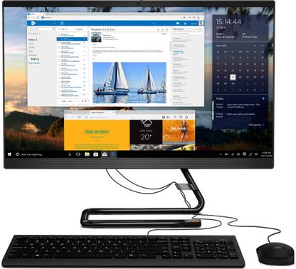 Lenovo ideacentre A340-24IWL Core i3 (8 GB DDR4/1 TB/Windows 11 Home/23.8 Inch Screen/A340-24IWL) with MS Office