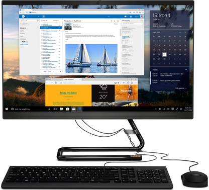 Lenovo ideacentre Core i3 (10th Gen) (8 GB DDR4/1 TB/Windows 10 Home/23.8 Inch Screen/A340-24IWL-MS Office Home and Student 2019)