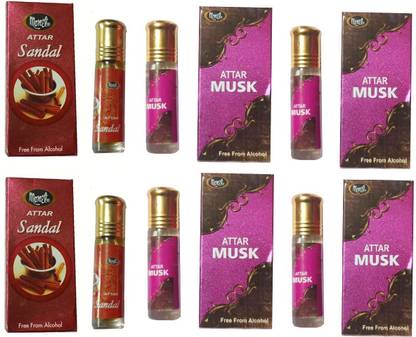 MONET 2 sandal attar & 4 musk attar Herbal Attar