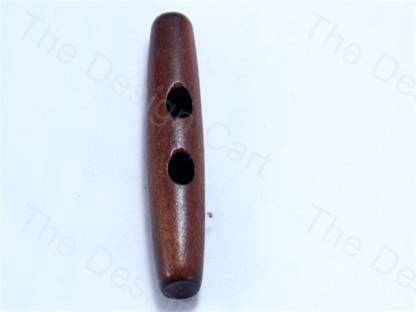 The Design Cart Brown Cylindrical Wooden Buttons, Size-80L/57.5 mm/2.26 inches Acrylic Buttons