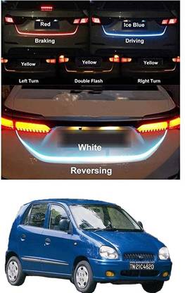 MATIES Led Strip Trunk/Dicky/Boot/Tail Lights Streamer Brake Turn Signal Light For Old Santro Car Fancy Lights