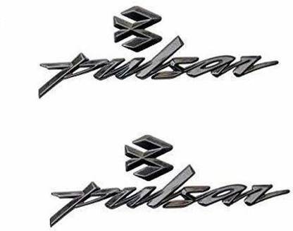 AS TRADERS Bike Emblem Badge Decal Sticker 3D Chrome Tank Logo Sticker(Set of 2) Bike Tank Pad