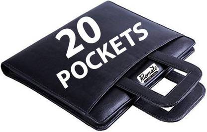 FileMate B4 Size Document Bag with Handle(20 transparent inner pockets)(Degree Size: 16 X 11 inch)